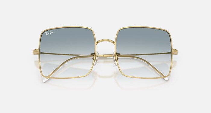 SQUARE 1971 REVERSE Sunglasses in Arista Gold and Clear Gradient