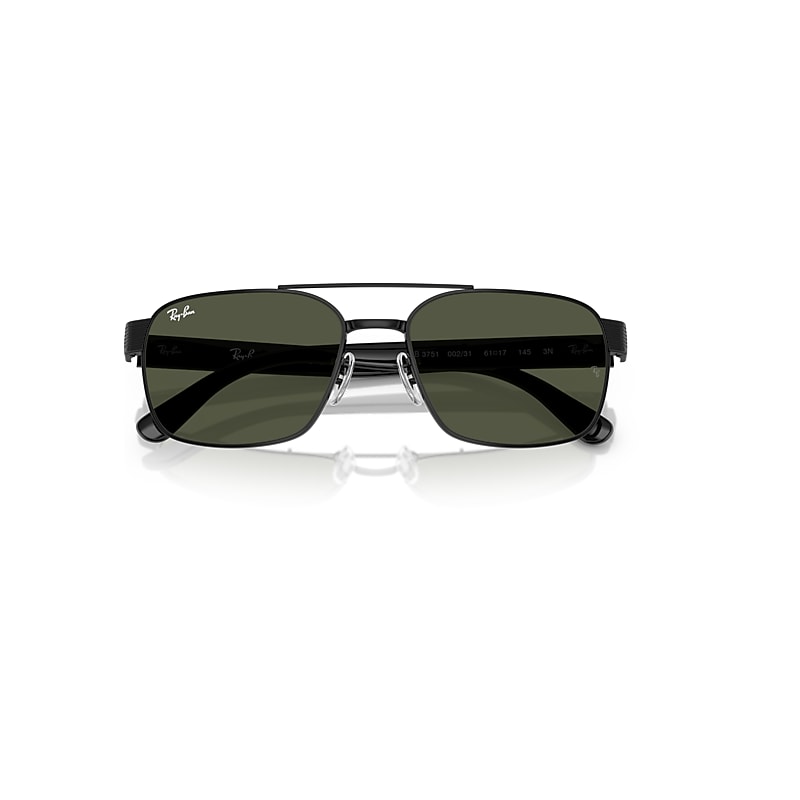 RB3751 Sunglasses in Black and G-15 Green (58-17) - RB3751 | Ray