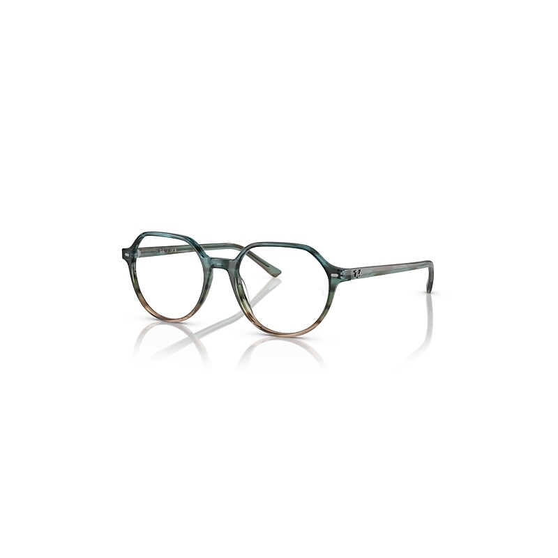 Ray-Ban Eyeglasses  Thalia Optics - Striped Blue & Green Frame Clear Lenses Polarized 49-18, RB5395