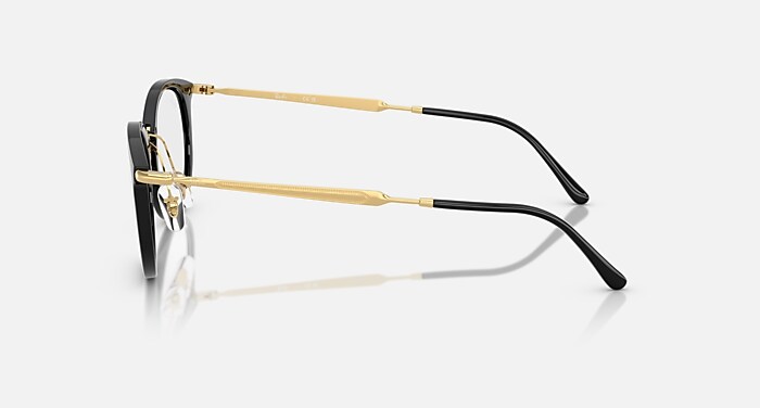 RB7255 OPTICS メガネ ブラック と クリア (53-20) - RB7255