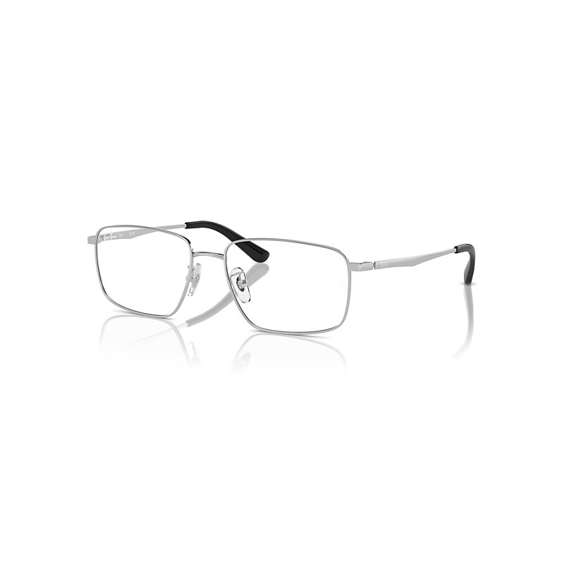 Ray-Ban Eyeglasses Unisex Rb6524d Optics - Silver Frame Clear Lenses Polarized 56-17