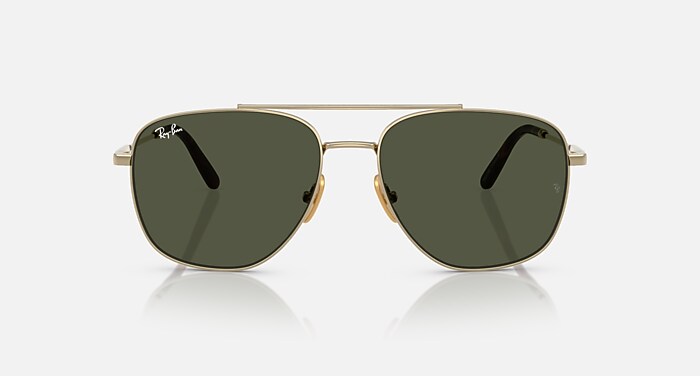 WILLIAM TITANIUM Sunglasses in Arista Gold and G-15 Green (59-17