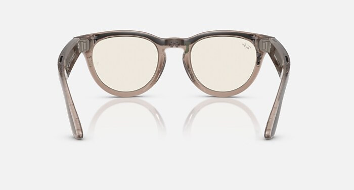 RAY-BAN META (GEN 1) HEADLINER AI Glasses in Warm Stone and Clear
