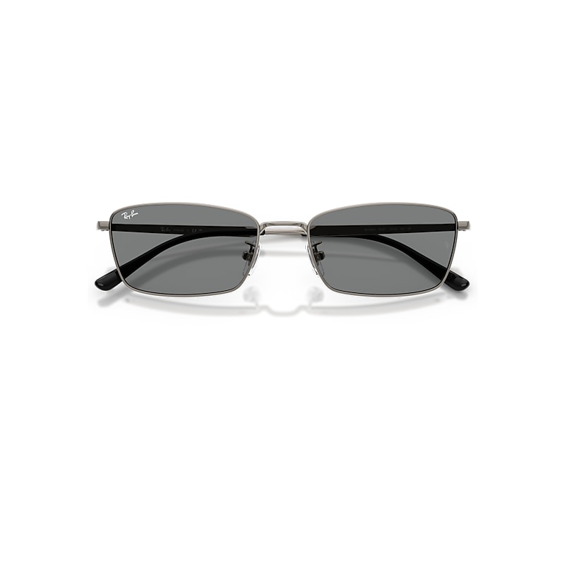 Ray-Ban Rb8069d Titanium Sunglasses Gunmetal Frame Grey Lenses 55-18