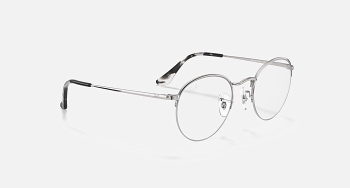 ROUND GAZE Eyeglasses with Silver and Clear (51-22) - RB3947V