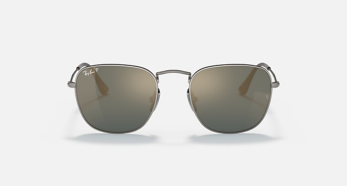 K　レイバン FRANK TITANIUM Sunglasses in Gunmetal and Crystal Blue Polarized