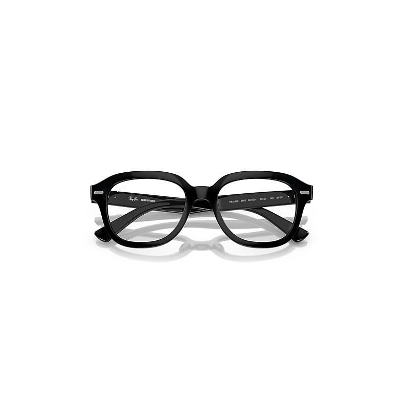 ERIK TRANSITIONS® Sunglasses in Black and Clear/Grey (51-20