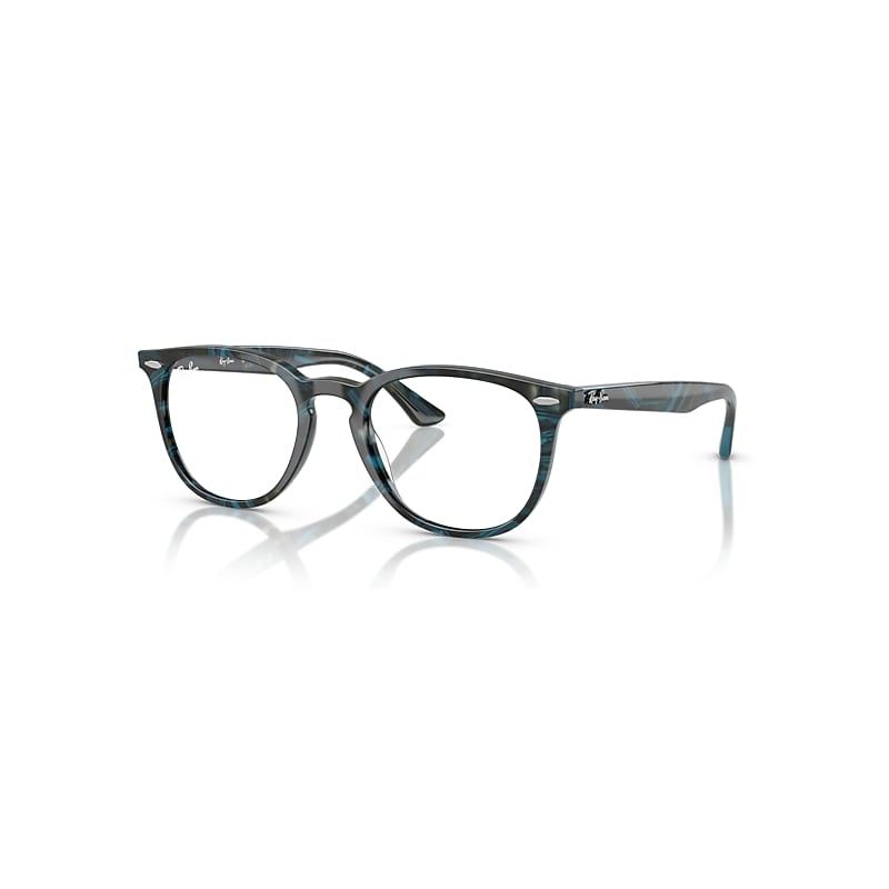 Ray-Ban Eyeglasses   Optics - Transparent Fantasy Blue/Grey Frame Clear Lenses Polarized 50-20, RB7159