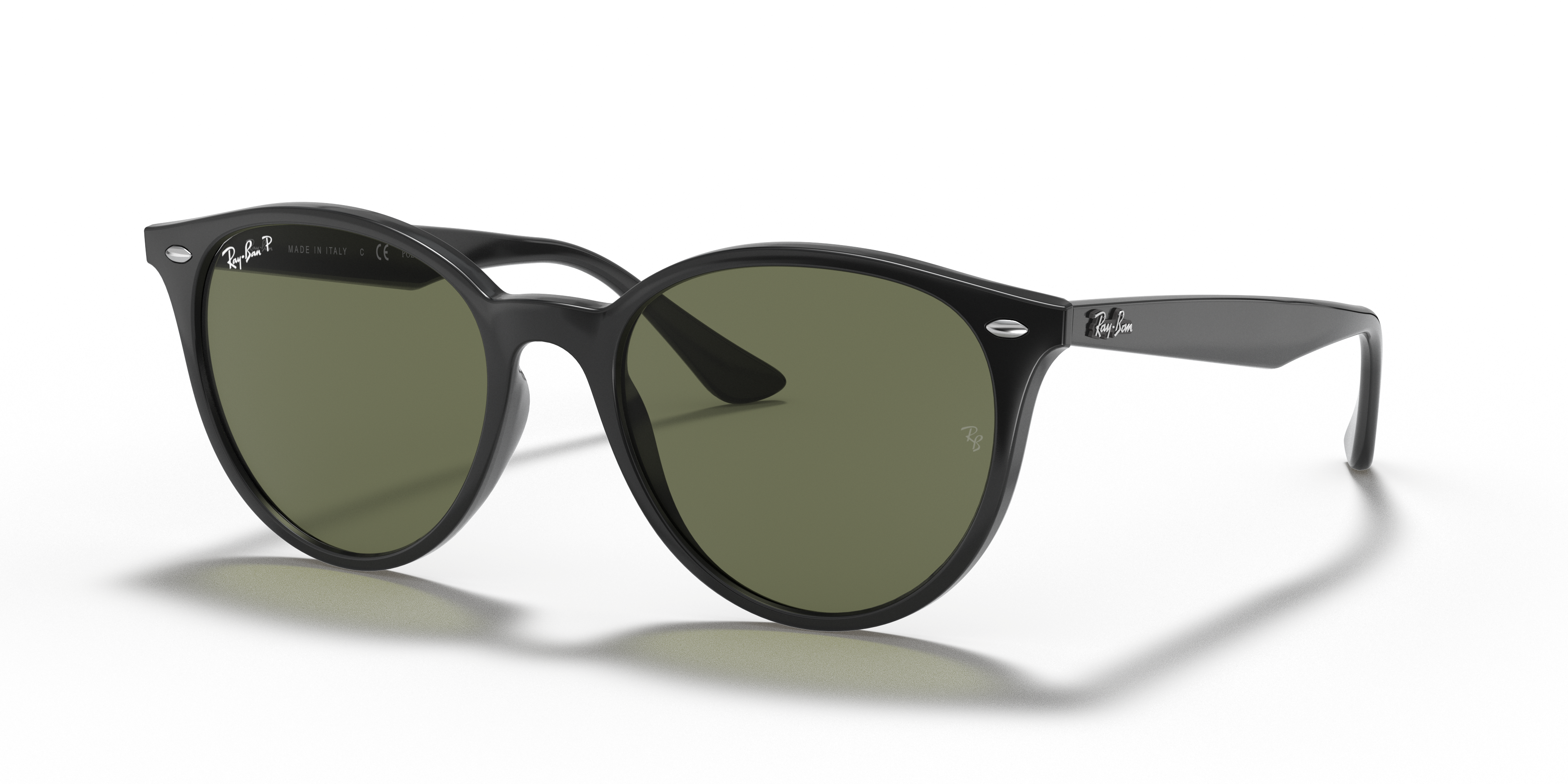 RB4305 Sunglasses in Black and G-15 Green Polarized - RB4305F