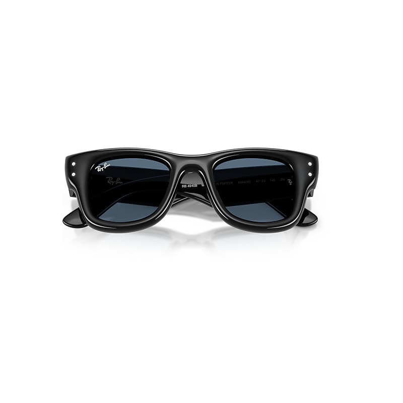WAYFARER PUFFER CRYSTAL EDITION Sunglasses in Black and Dark Blue