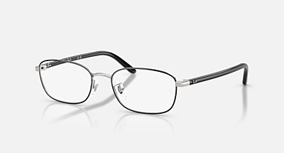 RB6551D OPTICS メガネ シルバー と クリア (53-18) - RB6551D