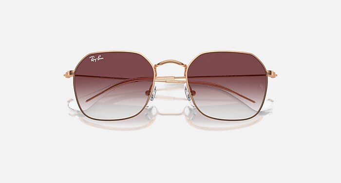 RB9594S KIDS Sunglasses in Rose Gold and Clear & Dark Violet (49