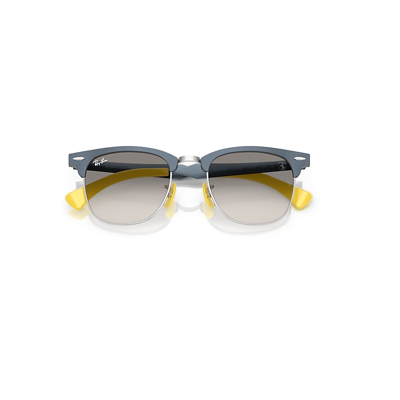 Ray-Ban Rb3807m Scuderia Ferrari Collection Sunglasses Brushed Blue Frame Grey Lenses 51-21