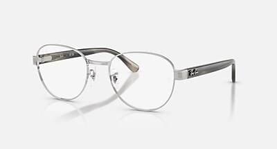 RB6543 OPTICS メガネ シルバー と クリア (54-20) - RB6543