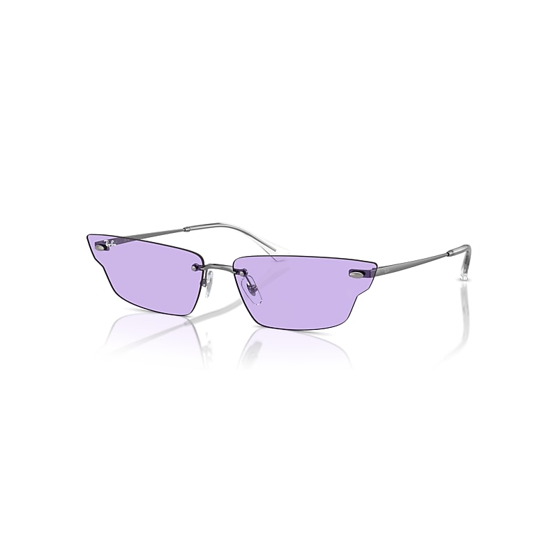 Ray-Ban Sunglasses  Anh Bio-Based - Gunmetal Frame Violet Lenses 66-15, RB3731