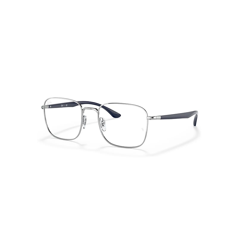Ray-Ban Eyeglasses   Optics - Silver Frame Clear Lenses 50-19, RB6469