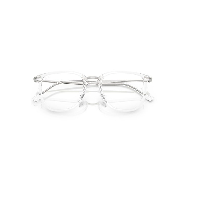 Ray-Ban Rb4451v Optics Optical Silver Frame Clear Lenses Polarized 50-20