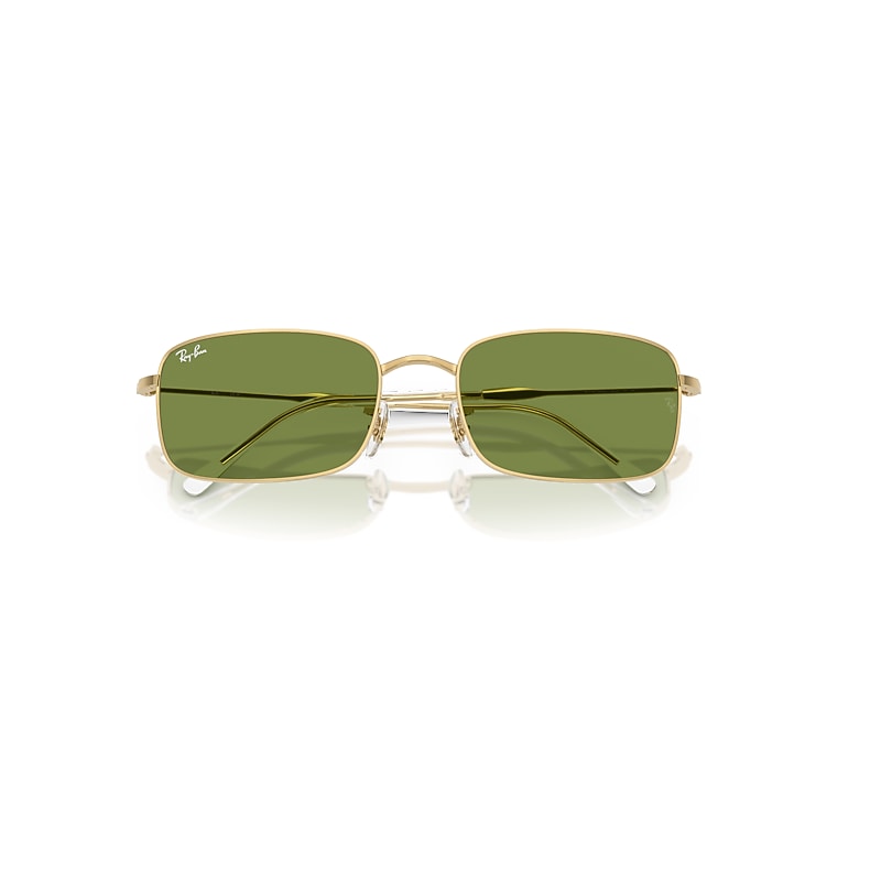 Ray-Ban Rb3746 Sunglasses Arista Gold Frame Green Lenses 56-20