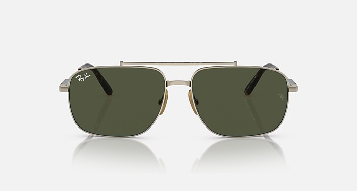 MICHAEL TITANIUM Sunglasses in Arista Gold and Green - RB8096