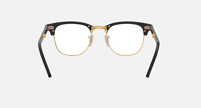 CLUBMASTER FOLDING OPTICS Polarized Eyeglasses with Black and