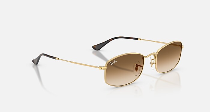 RB3832 Sunglasses in Arista Gold and Clear Gradient Brown (55-21