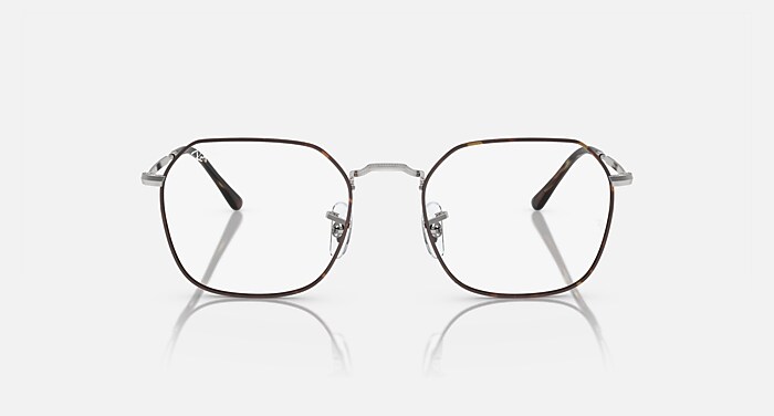 JIM OPTICS Eyeglasses with Havana On Silver and Clear (51-20