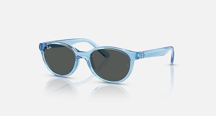 RB9080S KIDS BIO-BASED Sunglasses in Transparent Blue and Dark