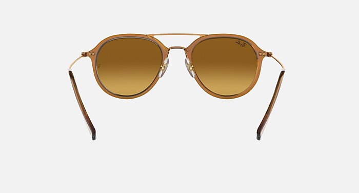 RB4253 Sunglasses in Brown and Blue Gradient Flash (53-21