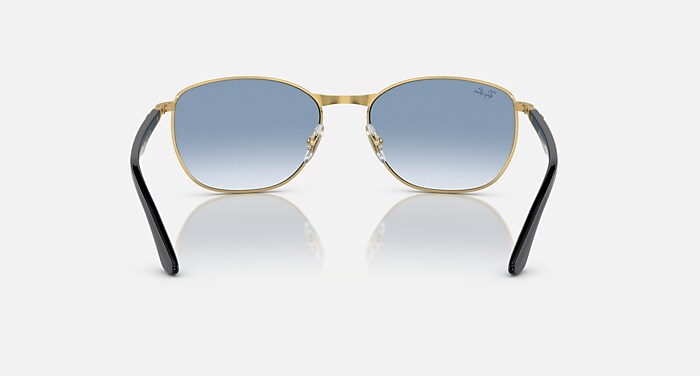 RB3702 Sunglasses in Black On Gold and Blue (57-18) - RB3702 | Ray
