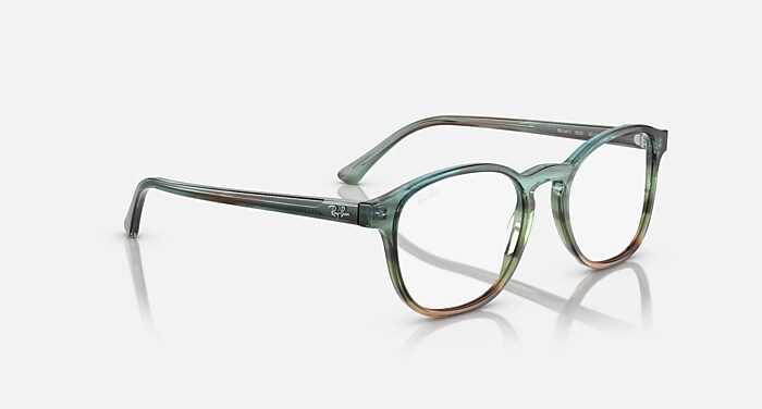 RB5417 OPTICS Eyeglasses with Striped Blue & Green and Clear (52