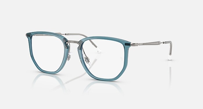 RB4451V OPTICS Eyeglasses with Transparent Blue and Clear (53-20