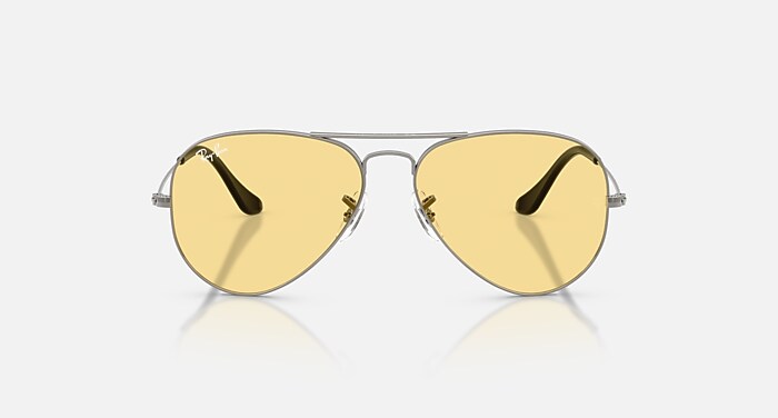 AVIATOR CLASSIC SUMMER CAPSULE Sunglasses in Gunmetal and Yellow