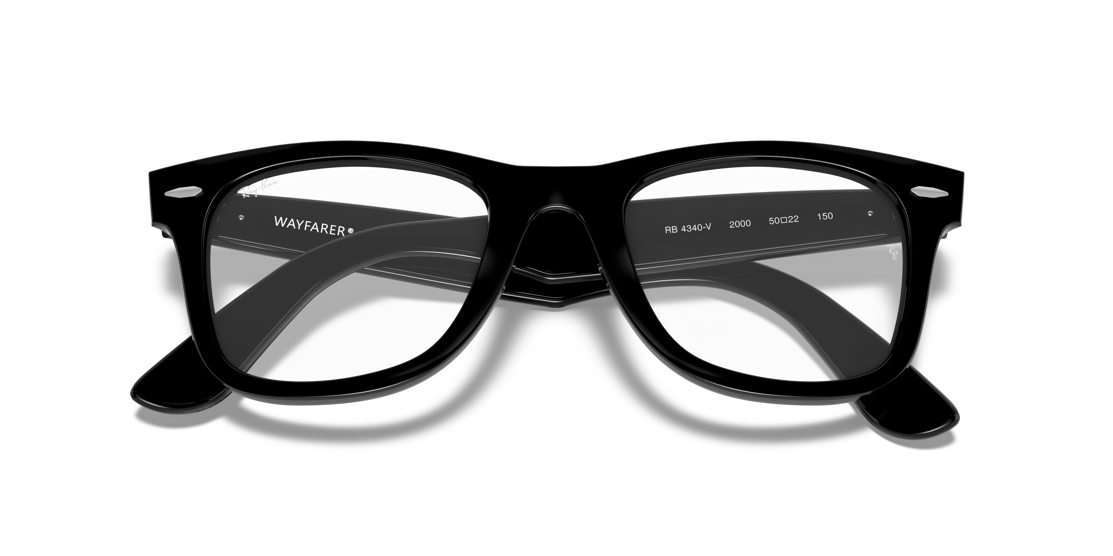 WAYFARER EASE OPTICS Polarized Eyeglasses with Black and Clear (50 WAYFARER EASE OPTICS Polarized Eyeglasses with Black and Clear (50