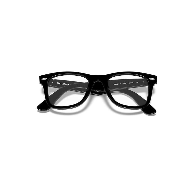 WAYFARER EASE OPTICS Eyeglasses with Black Frame - RB4340V | Ray