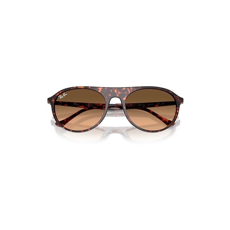 Ray-Ban Rb2215 Sunglasses Havana Red Turtle Frame Pink Lenses 56-20