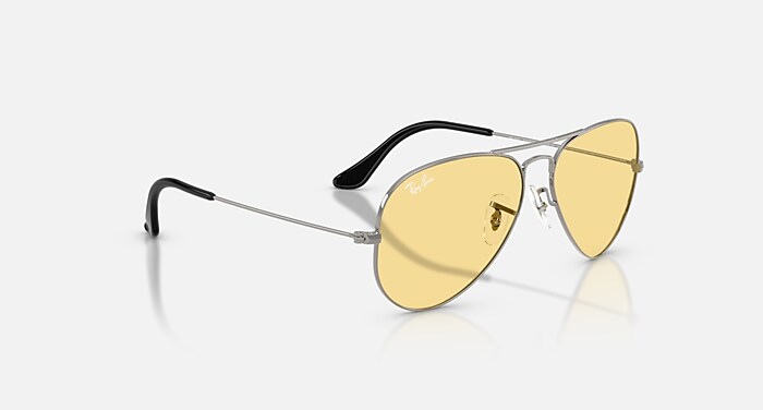 AVIATOR CLASSIC SUMMER CAPSULE Sunglasses in Gunmetal and Yellow