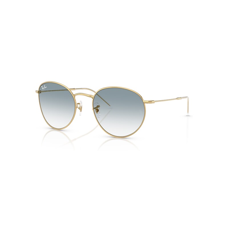 Ray - Ban Unisex Gold/Blue Rbr0103s Round Reverse 001/79 Sunglasses Metal Pantos Normal Shaded - Image 3