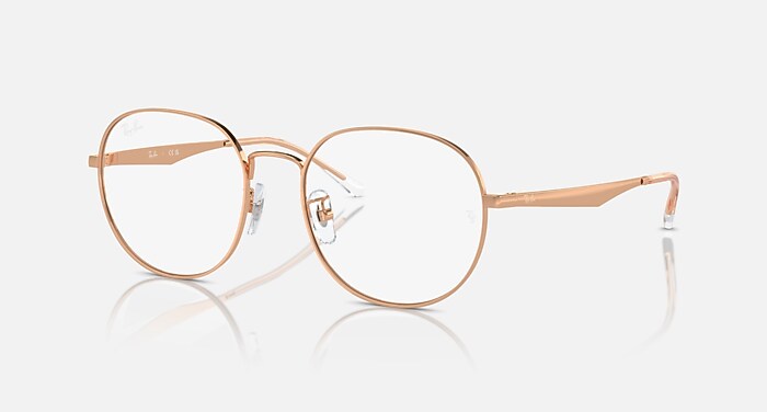 RB6517D OPTICS メガネ ローズゴールド と クリア (55-19) - RB6517D