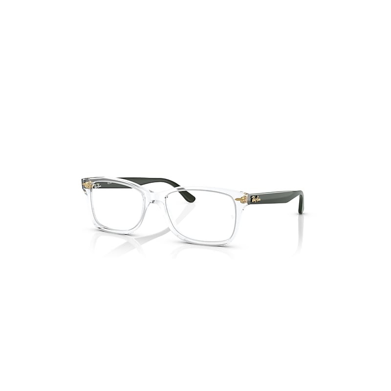 Ray-Ban Eyeglasses Unisex Rb5428 Optics - Military Green Frame Clear Lenses Polarized 55-17