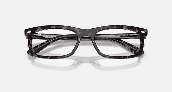 RB5450 OPTICS メガネ ハバナグレー と クリア (54-19) - RB5450F