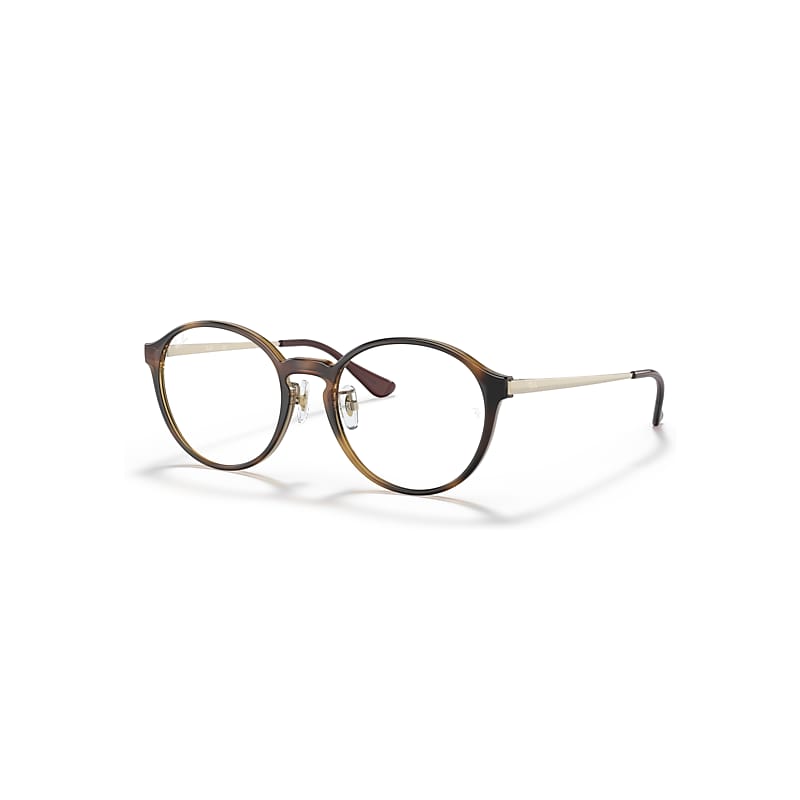 Ray-Ban Eyeglasses Unisex Rb7178d - Gold Frame Demo Lens Lenses Polarized 51-18