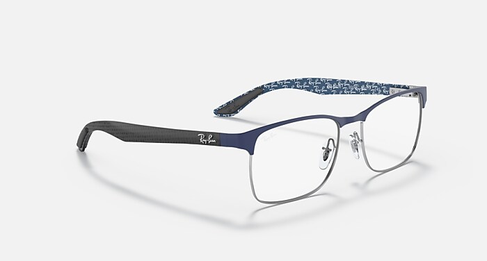 RB8416 OPTICS Polarized Eyeglasses with Blue and Clear (55-17