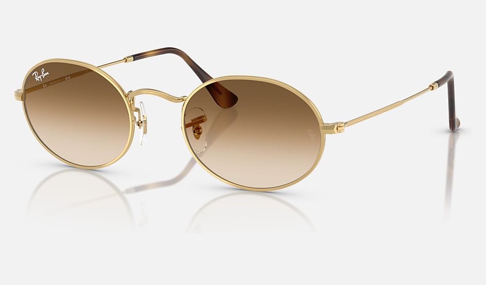 レイバン Ray-Ban B&L サングラス ヴィンテージ ゴールド オーバル型 OVAL METAL サングラス アリスタゴールド と クリア諧調 ブラウン (54