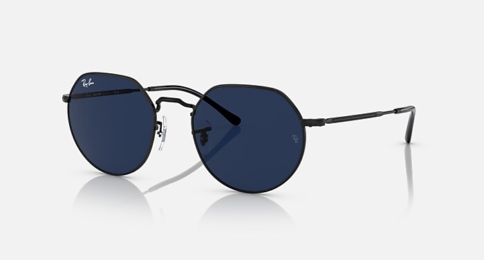 JACK TRANSITIONS® Sunglasses in Black and Clear/Blue - RB3565 