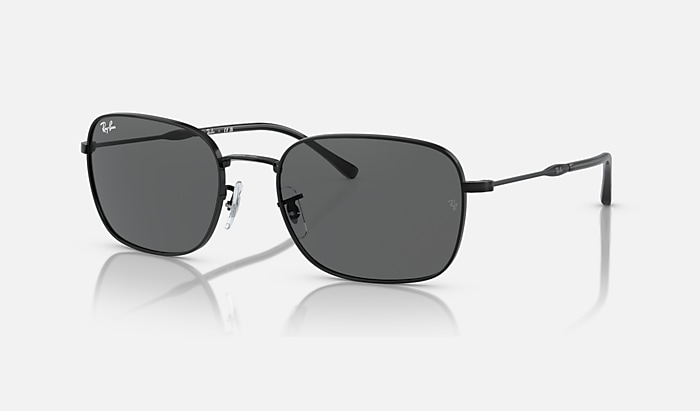 Ray-Ban RB3706 Sunglasses in Polished Black and Dark Grey