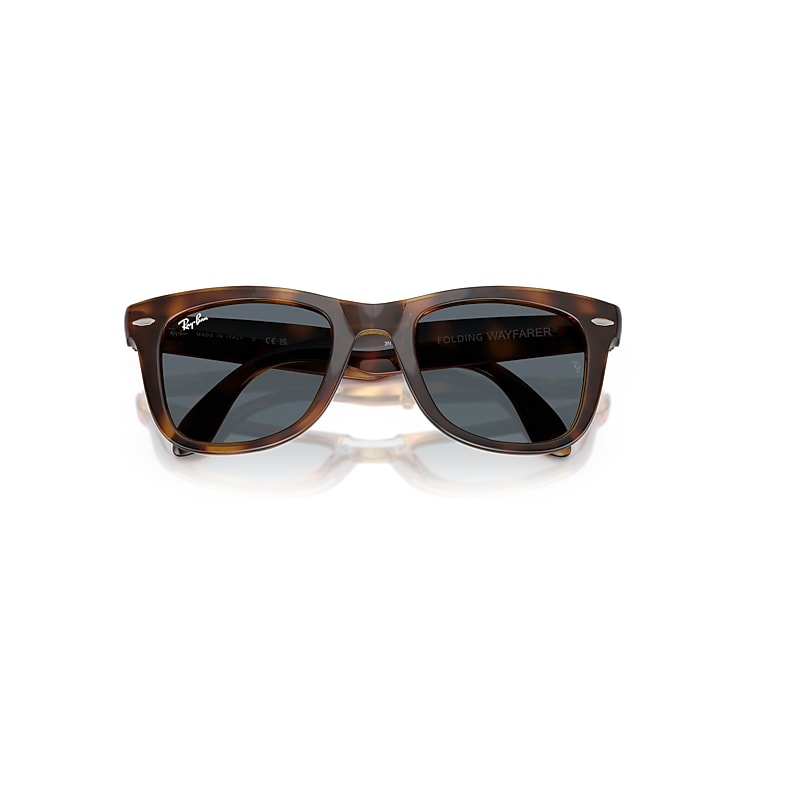 Ray-Ban RB4105 Folding Wayfarer 710/R5 Men's Sunglasses Tortoiseshell Size 50
