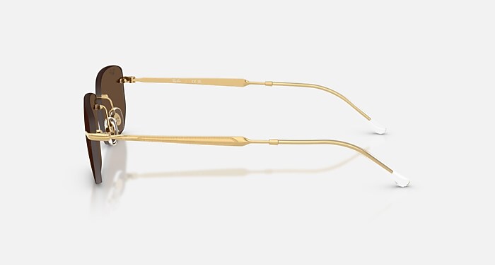 RB3768 Sunglasses in Arista Gold and Dark Brown (56-17) - RB3768