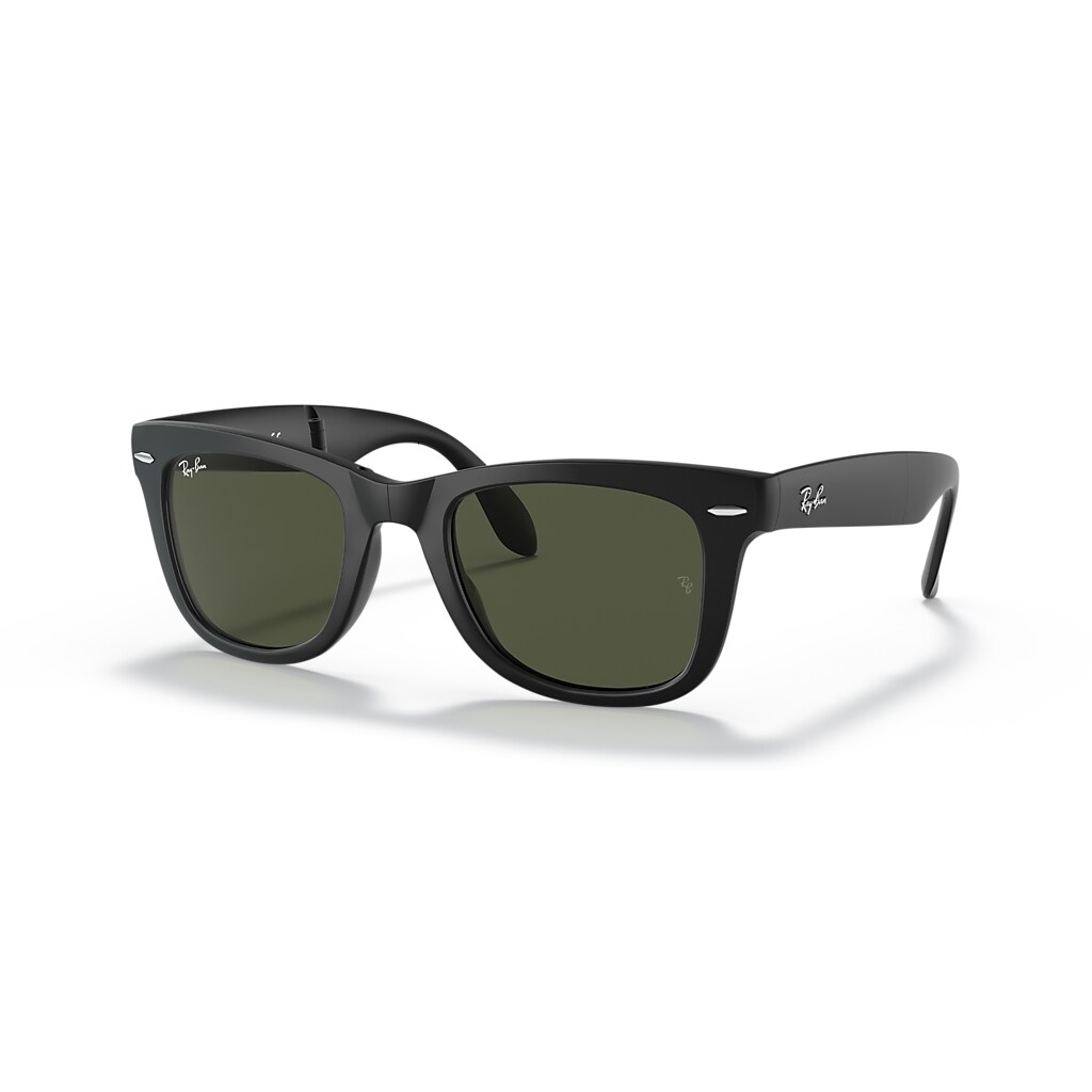 WAYFARER FOLDING CLASSIC Sunglasses in Black and G-15 Green