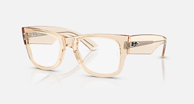MEGA WAYFARER OPTICS メガネ 透明ダークブルー と クリア (51-21