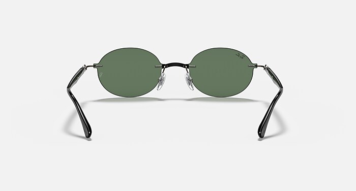 RB8060 Sunglasses in Dark Gunmetal and Green (54-15) - RB8060